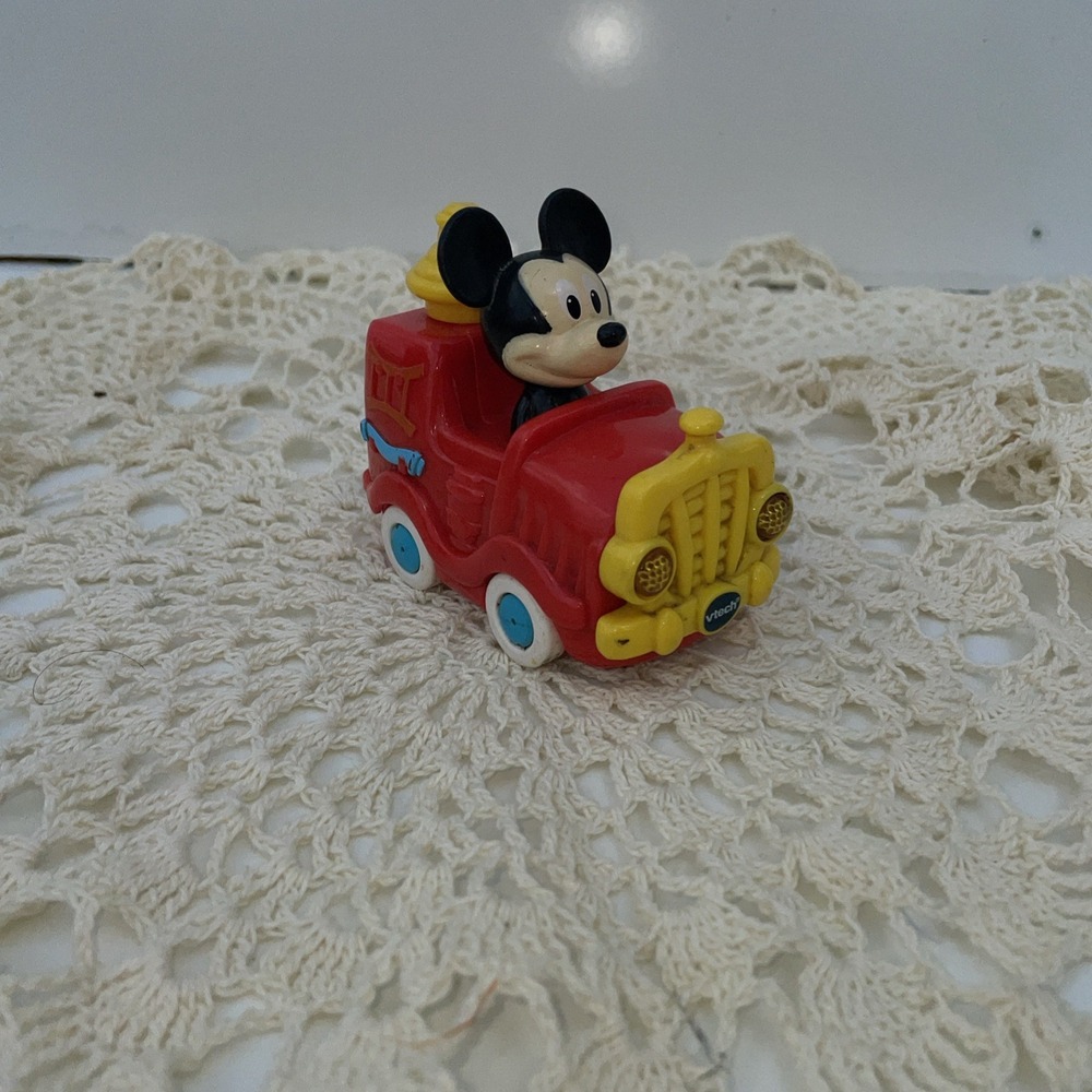 Vtech Interactive Go! Go! Smart Wheels Disney Mickey Mouse Fire Truck WORKS